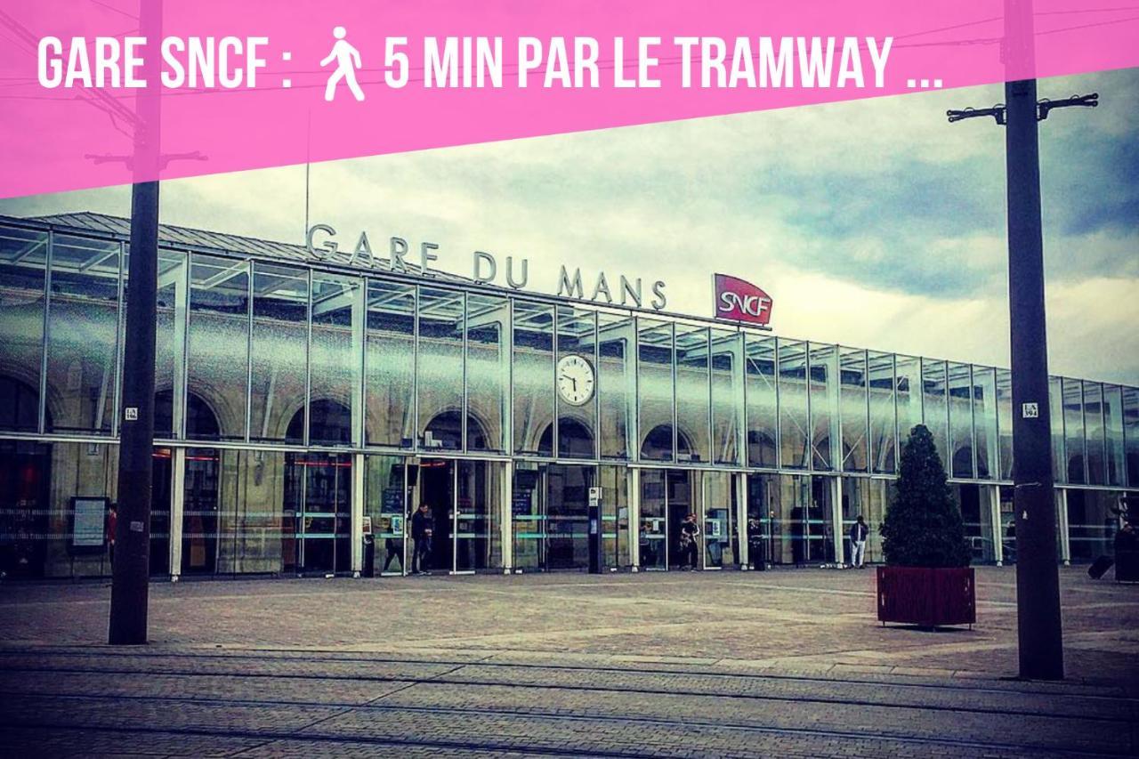 Tramway 11 Jaures Cosy Proche Gare Apartment เลอม็องส์ ภายนอก รูปภาพ